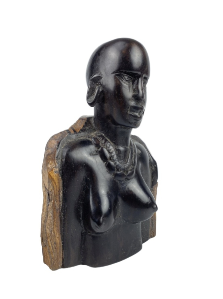 Ebenholzbüste Massai Frau